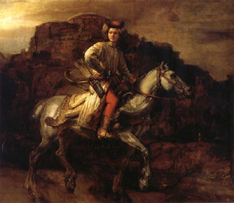 REMBRANDT Harmenszoon van Rijn The Polish Rider oil painting picture